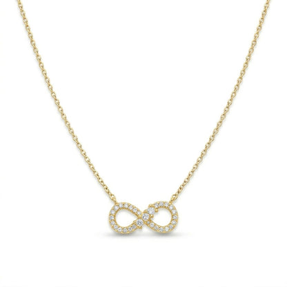 Gold-Plated Infinity Pendant Necklace